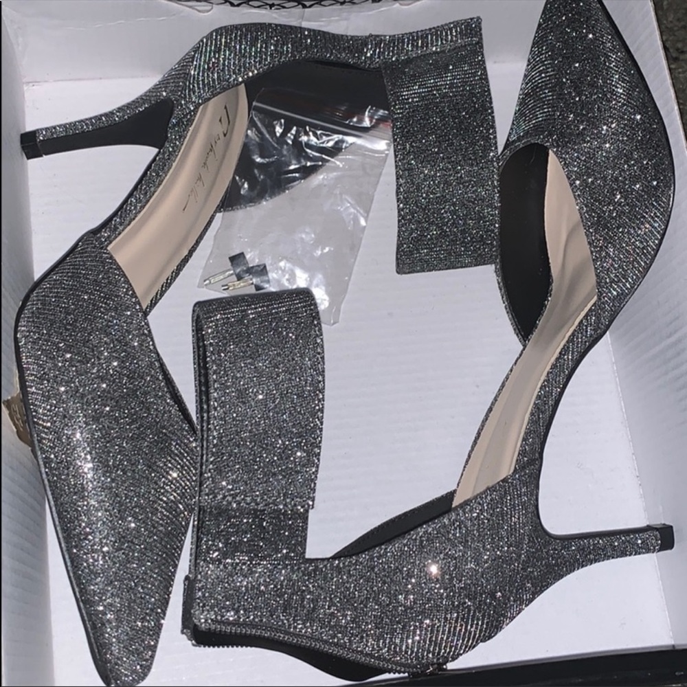 NICOLE MILLER SILVER HEELS